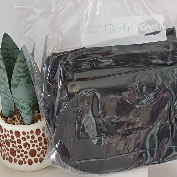 Venti6 Black Faux Leather Leggings Lined Women's Large Stretchy - Picture 12 of 13